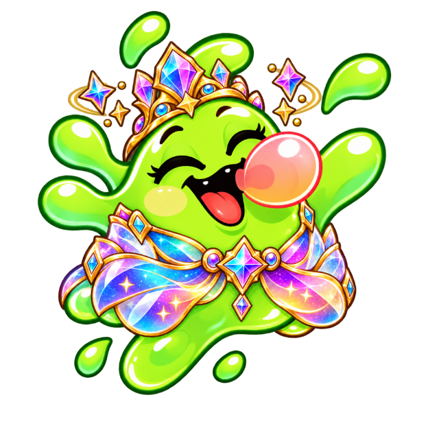 Gloop in the Cosmic Gloop costume