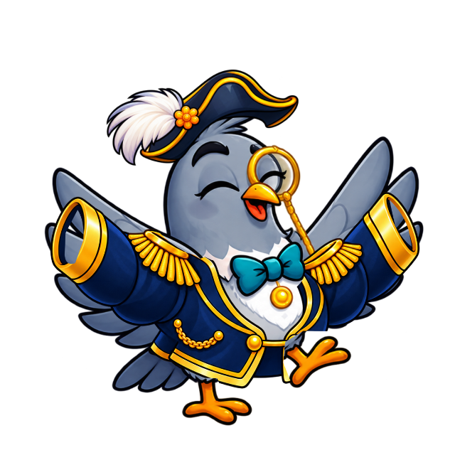 Sir Honks in a winning celebration